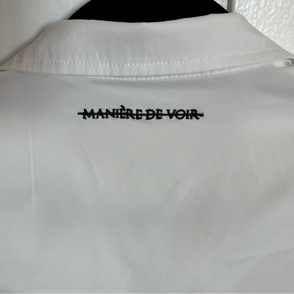 Maniere De Voir Shirt Dress No More Drama Size 6 - Picture 7 of 16